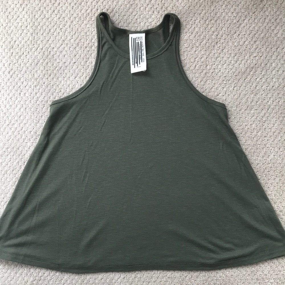 M, Green Free People top